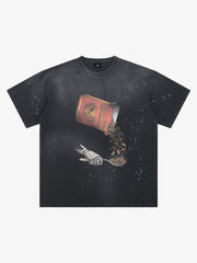 Splatter Graphic Vintage Washed Tee
