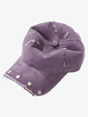 Distressed Rivet Detail Cap