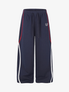 Color Block Striped Embroidered Sweatpants