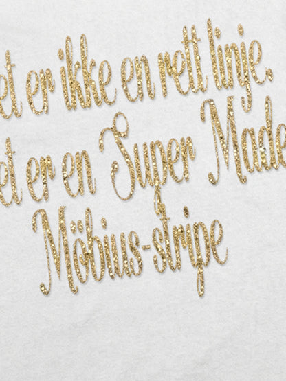 Glitter Letter Graphic Long Sleeve Tee