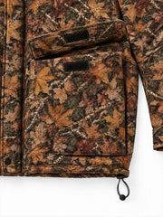 Maple Leaf 3D Graphic Windbreaker Coat