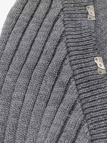Distressed Ribbed Raglan Knit Sweater
