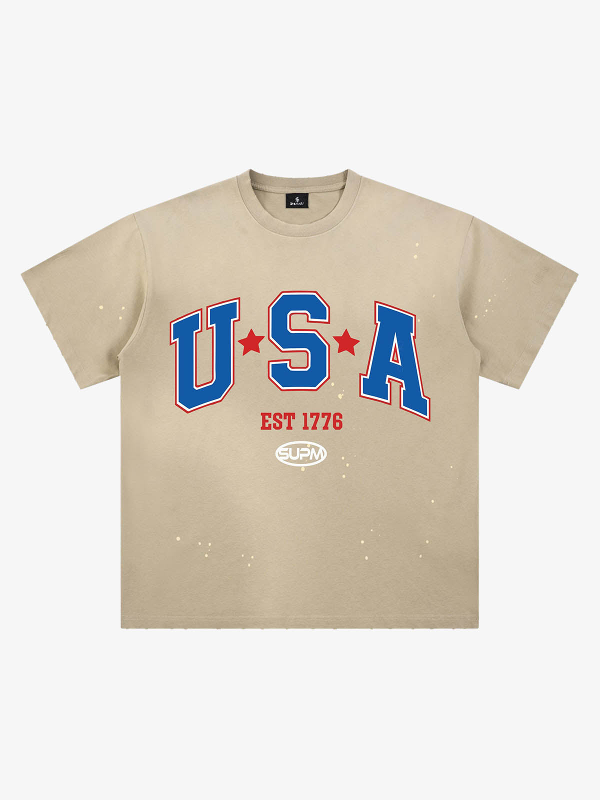 USA Graphic Splatter Washed T-Shirt 