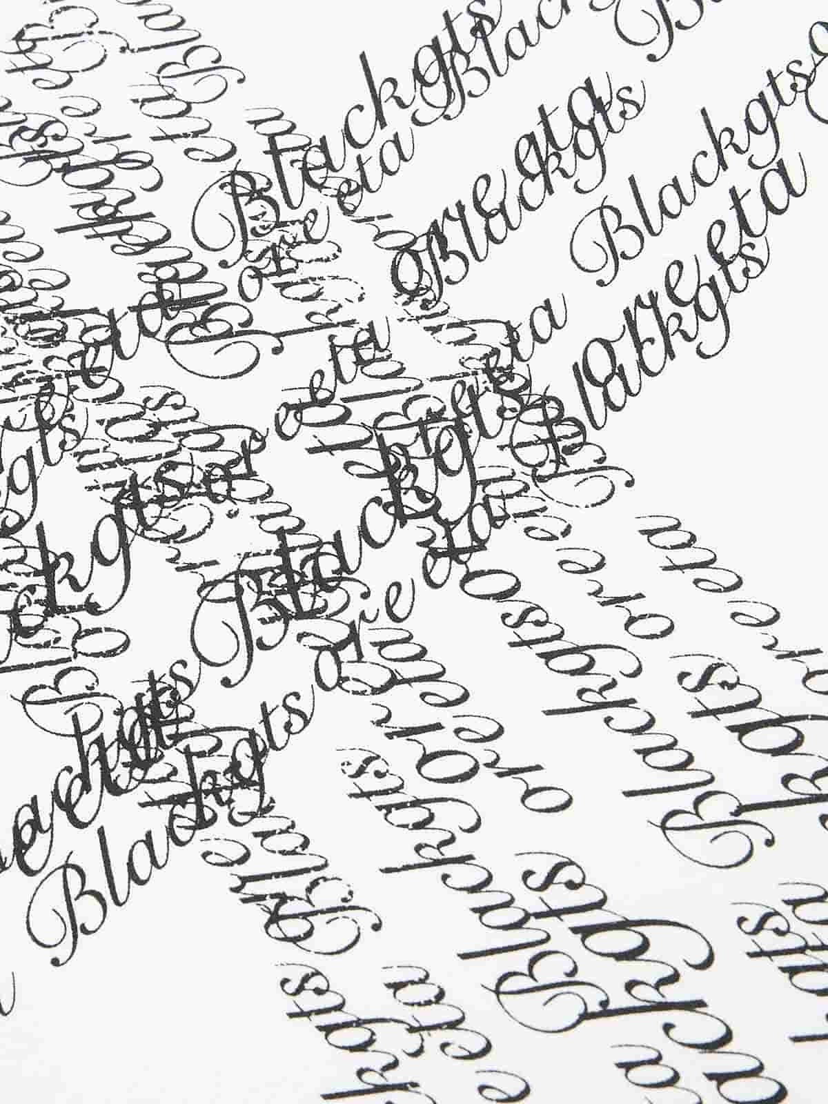 Cross Script Typography T-Shirt