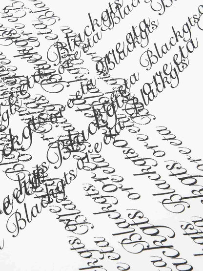 Cross Script Typography T-Shirt