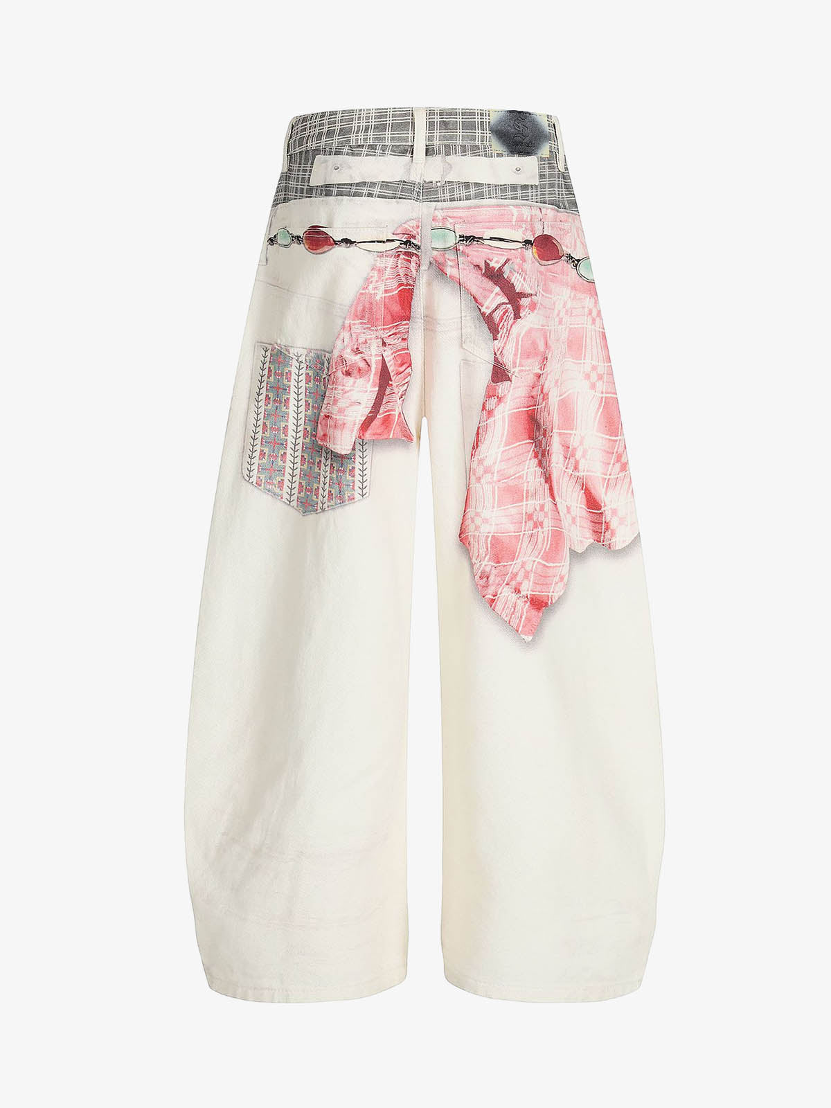 Stylish Wide-Leg Trousers with Unique Belted Design for Women 