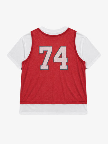 Layered Paneled Basketball Jersey