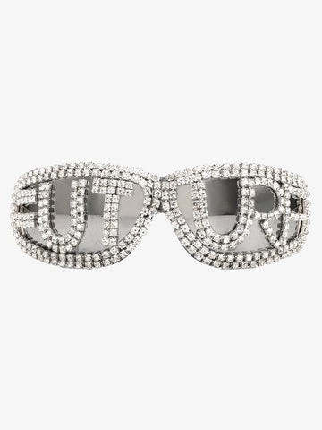 Rhinestone Embellished Sunglasses