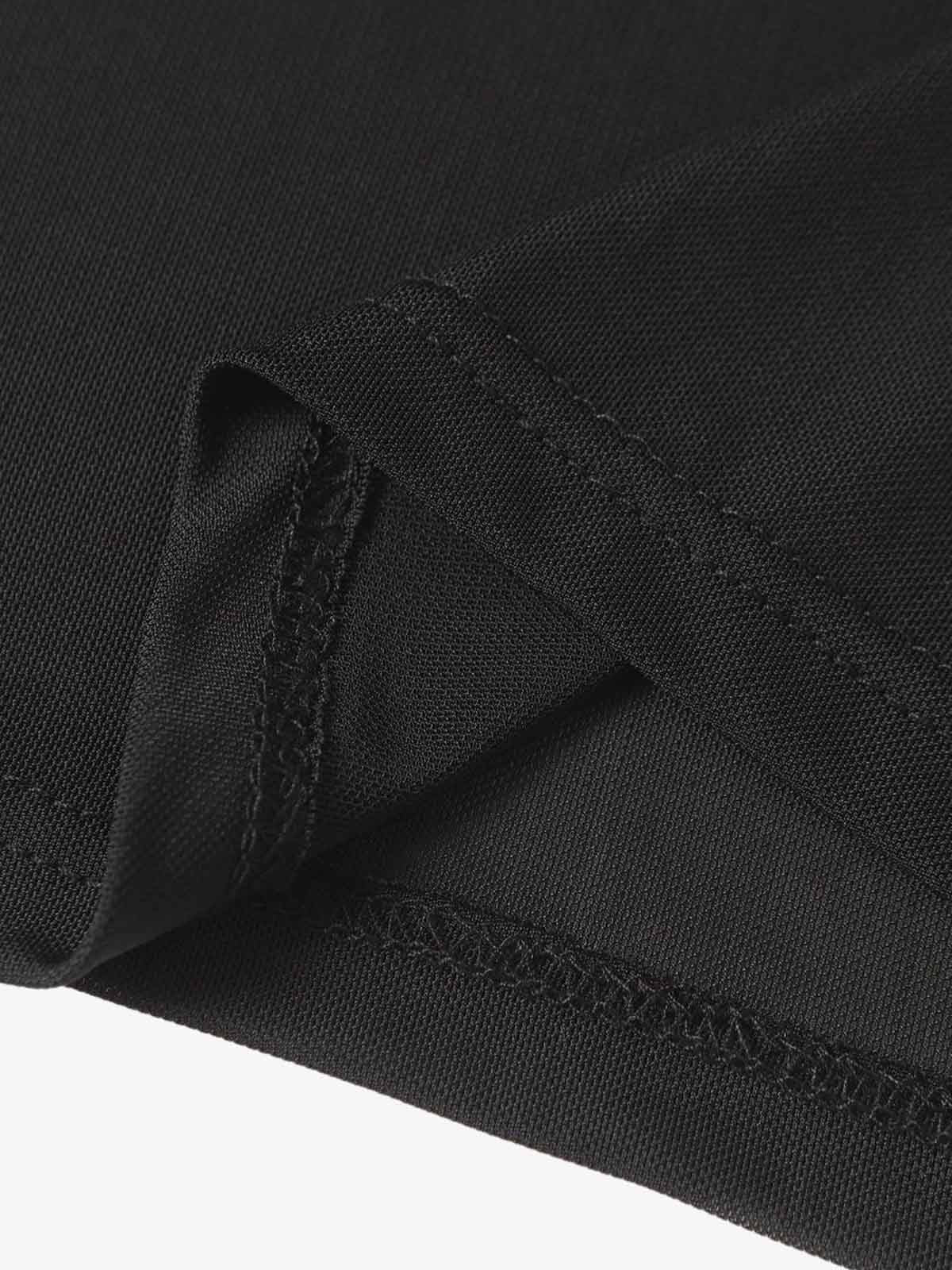 High-Neck Graphic Long Sleeve Top for Modern Streetwear Enthusiasts 