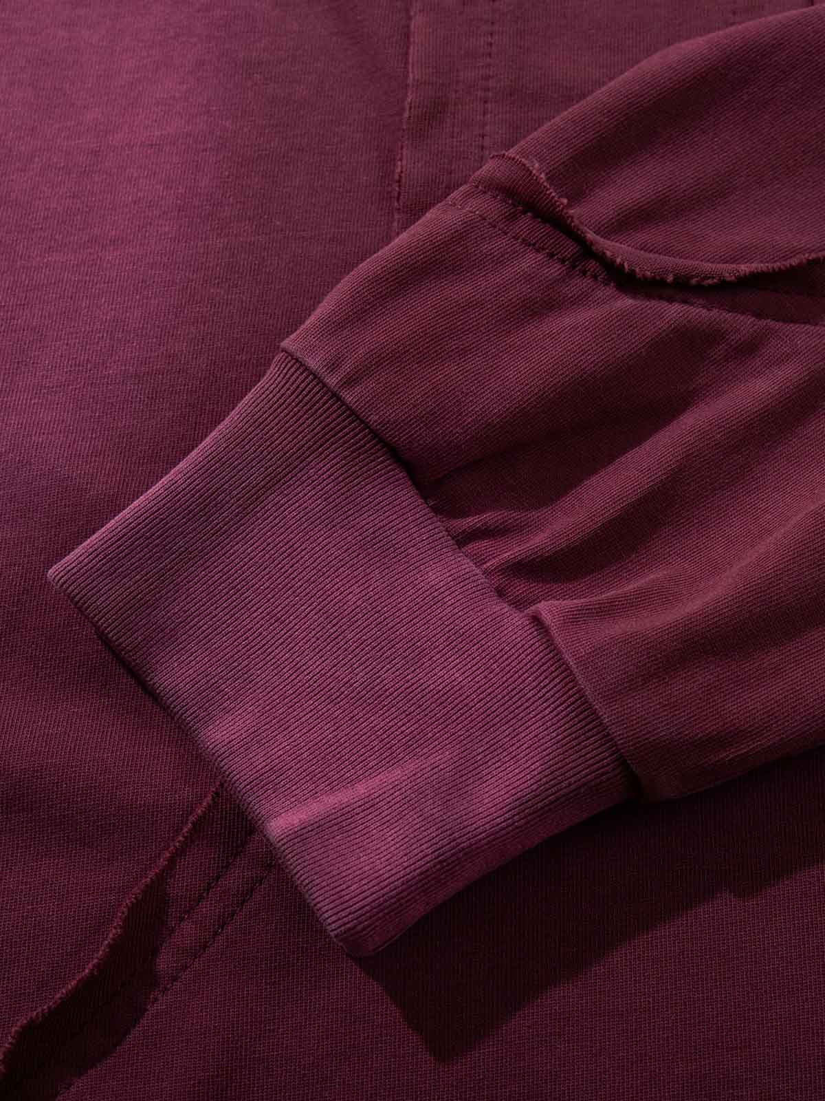 Distressed Washed Pocket Workwear Sweatshirt