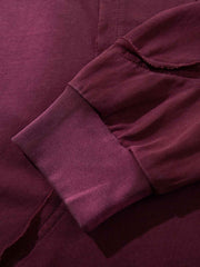 Distressed Washed Pocket Workwear Sweatshirt