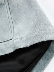 Stylish Grey Tie with Elegant Black Stitching for Formal Events 
