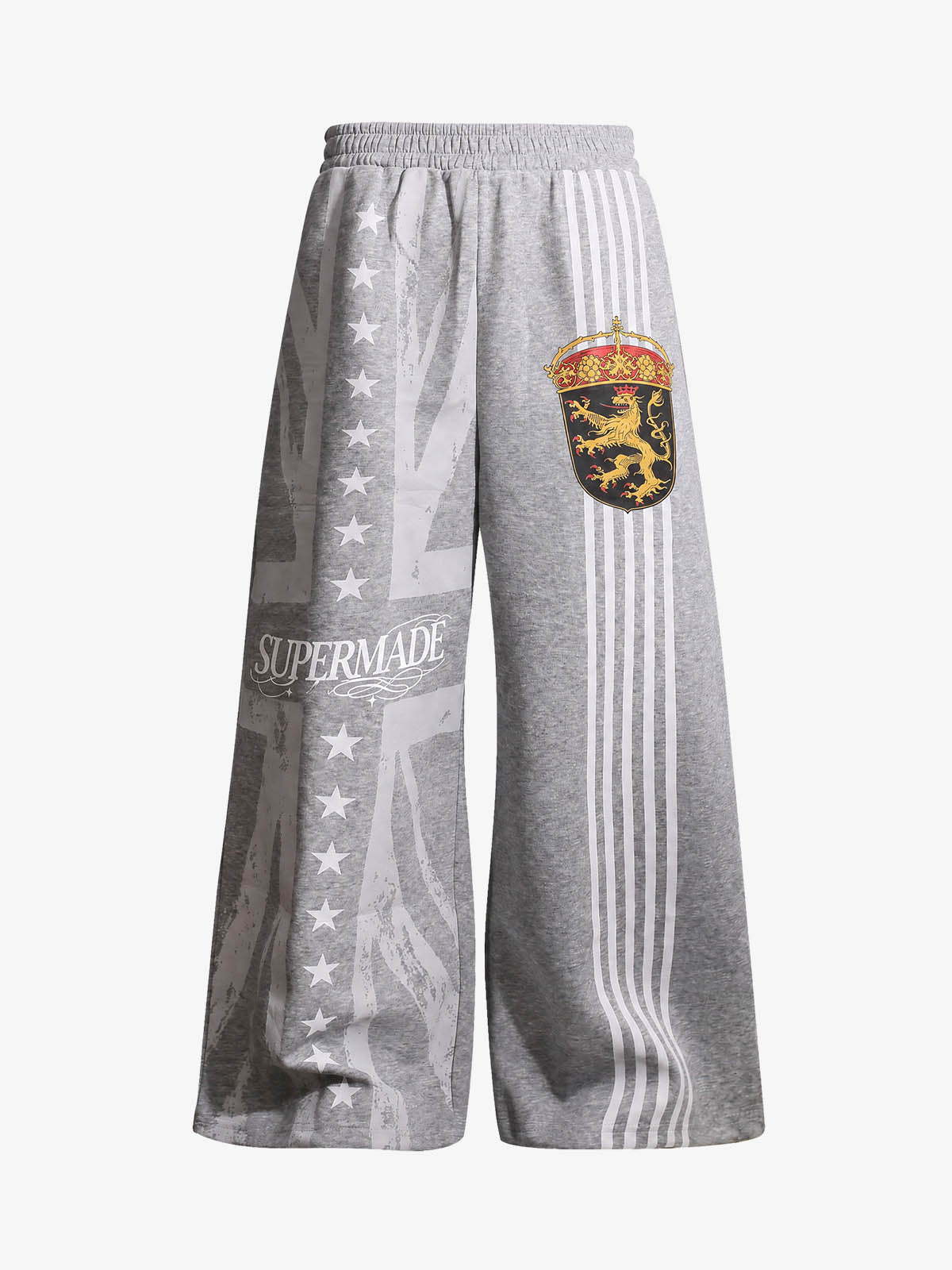 Crest Star Stripe Graphic Wide-Leg Sweatpants