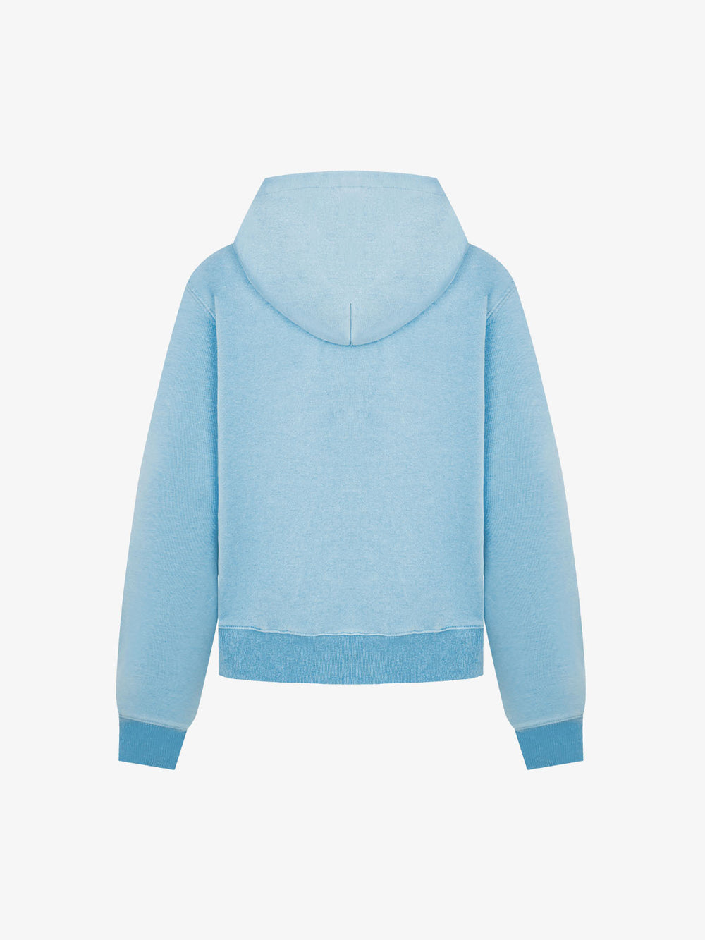 Distressed Napoleon Studded Boxy Zip-Up Hoodie