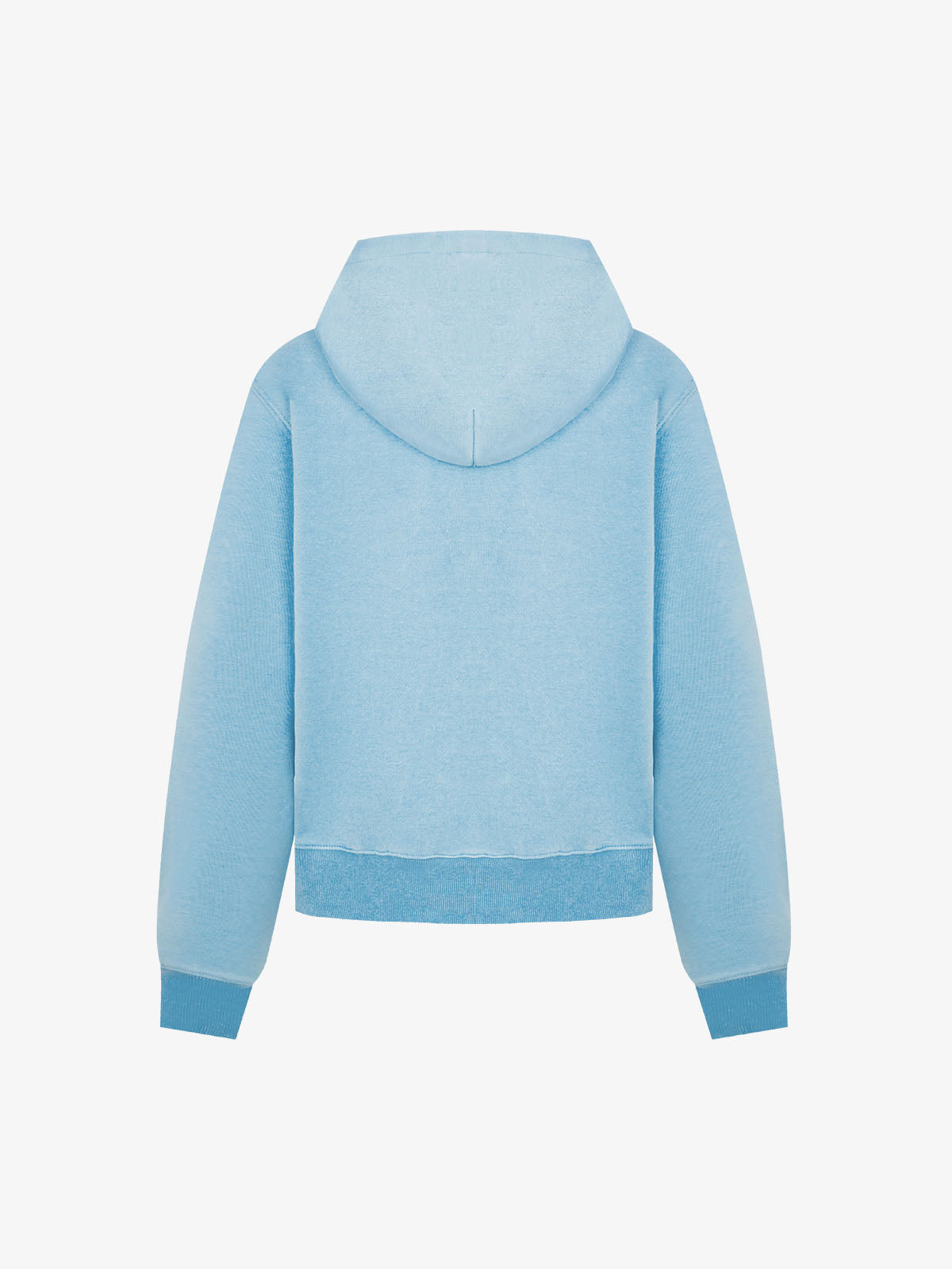Distressed Napoleon Studded Boxy Zip-Up Hoodie