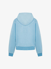 Distressed Napoleon Studded Boxy Zip-Up Hoodie