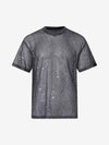 Glitter Niche See-through Mesh T-shirt 
