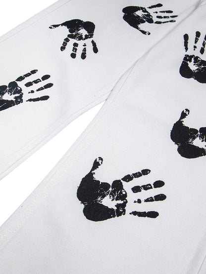 Palm Print Cleanfit Casual Pants 