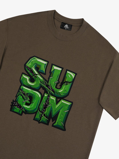 Supermade Street Green Thorn Font T-Shirt 