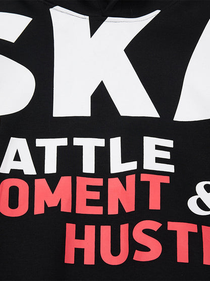 Stylish Hooded Sweatshirt with Bold Graphic Design for Everyday Wear 
