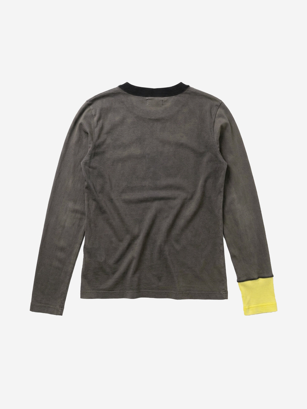 SUPM Portrait Graphic Distressed Long Sleeve Tee