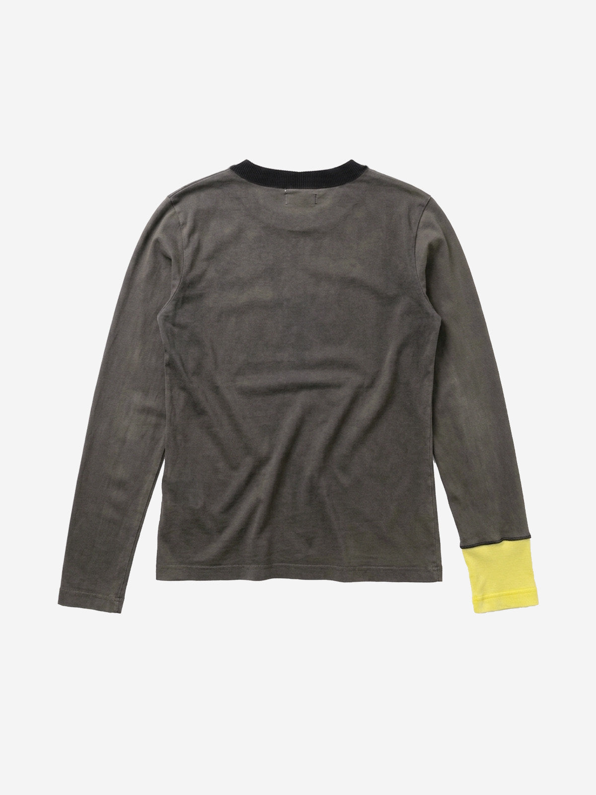 SUPM Portrait Graphic Distressed Long Sleeve Tee