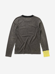 SUPM Portrait Graphic Distressed Long Sleeve Tee