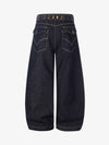 Raw Denim Straight-Leg Jeans