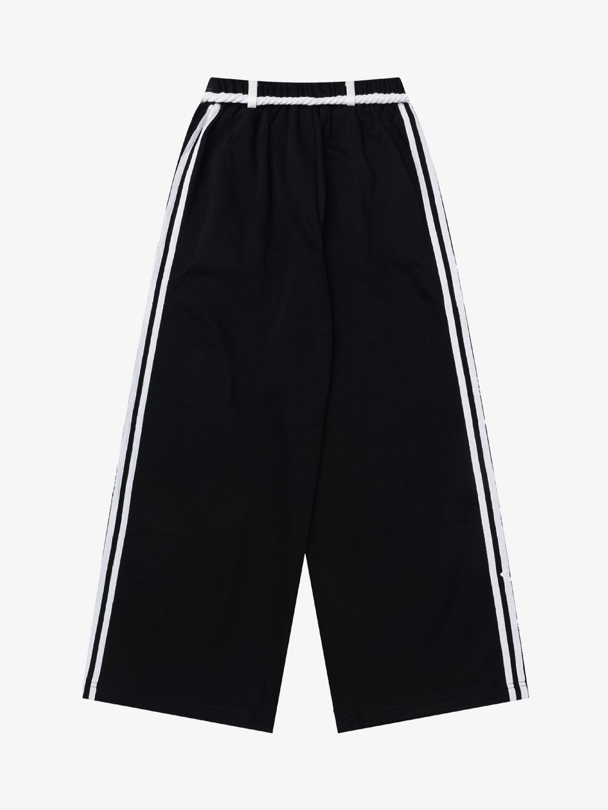 Music Note Graphic Wide-Leg Sweatpants