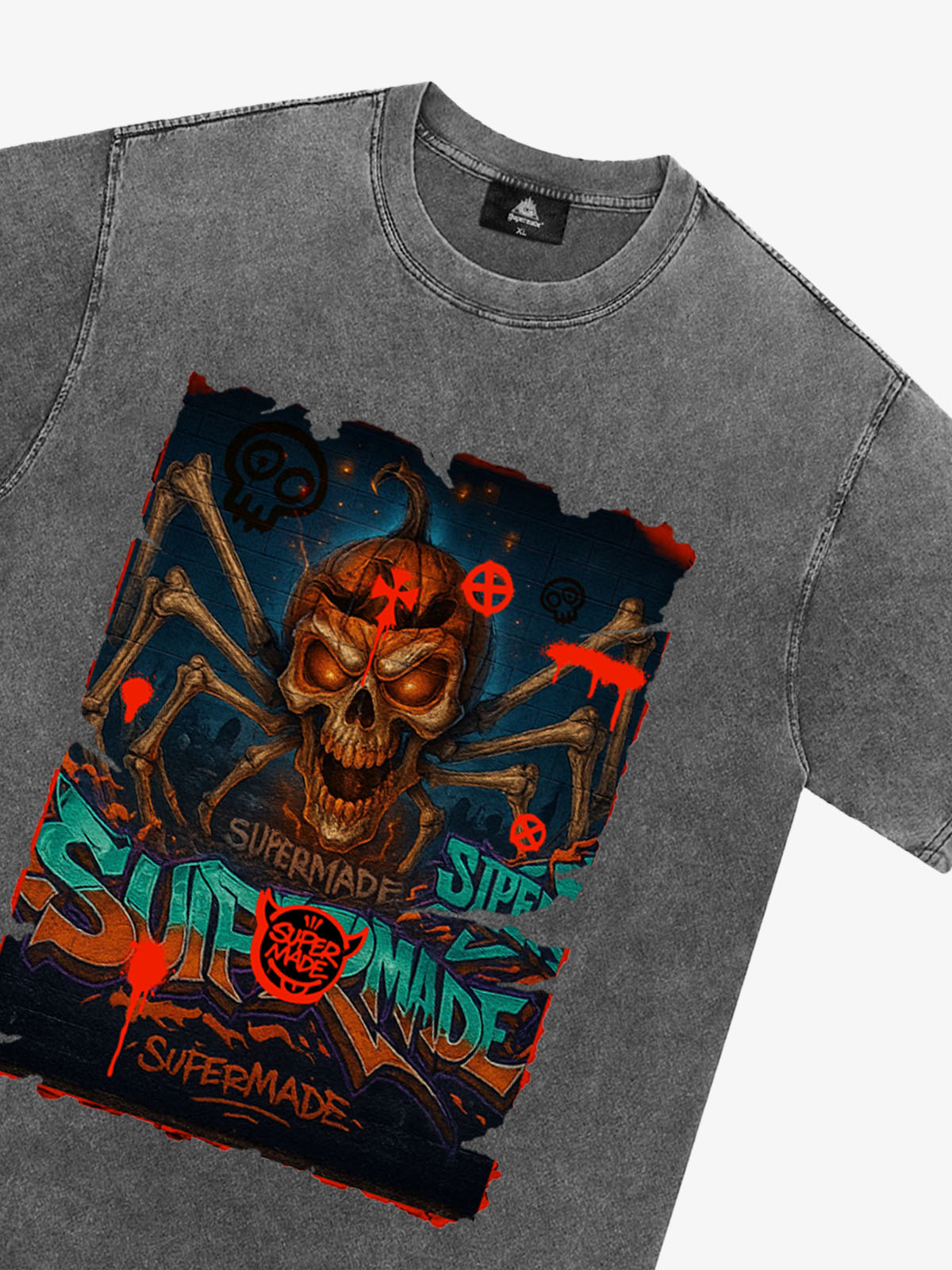 Bloody Dark Skull Spider T-shirt 