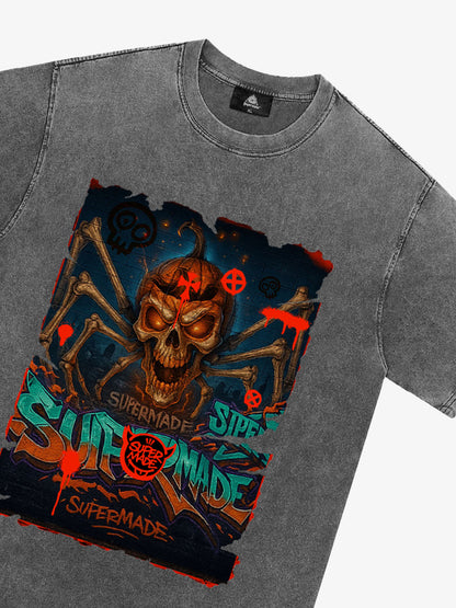 Bloody Dark Skull Spider T-shirt 