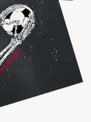Skull Goalkeeper Splatter Graphic T-Shirt 