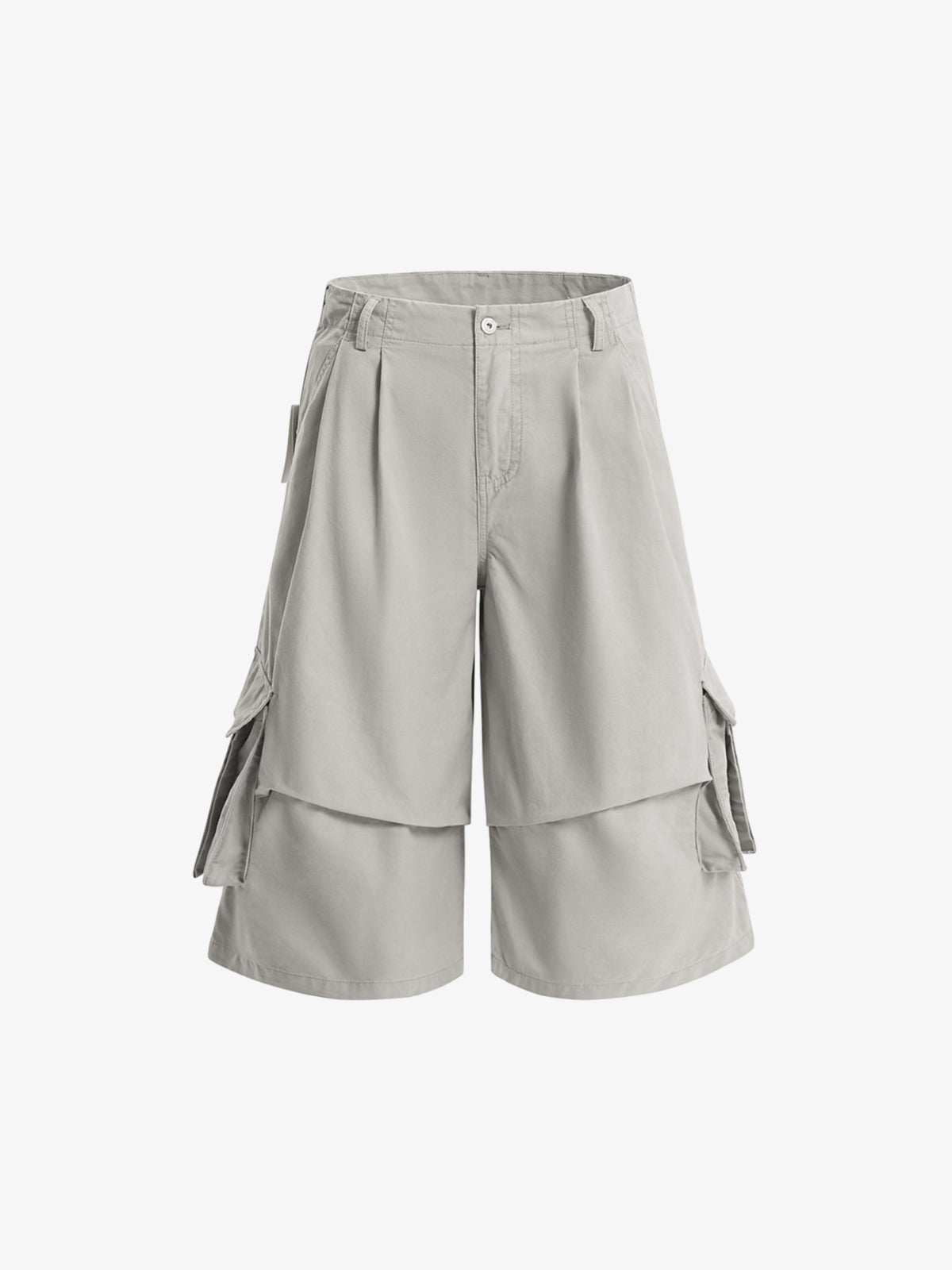 Multi-pocket Cargo Pleated Casual Jorts 