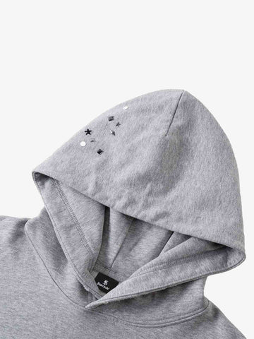 Metal Stud Detail Boxy Fit Hoodie