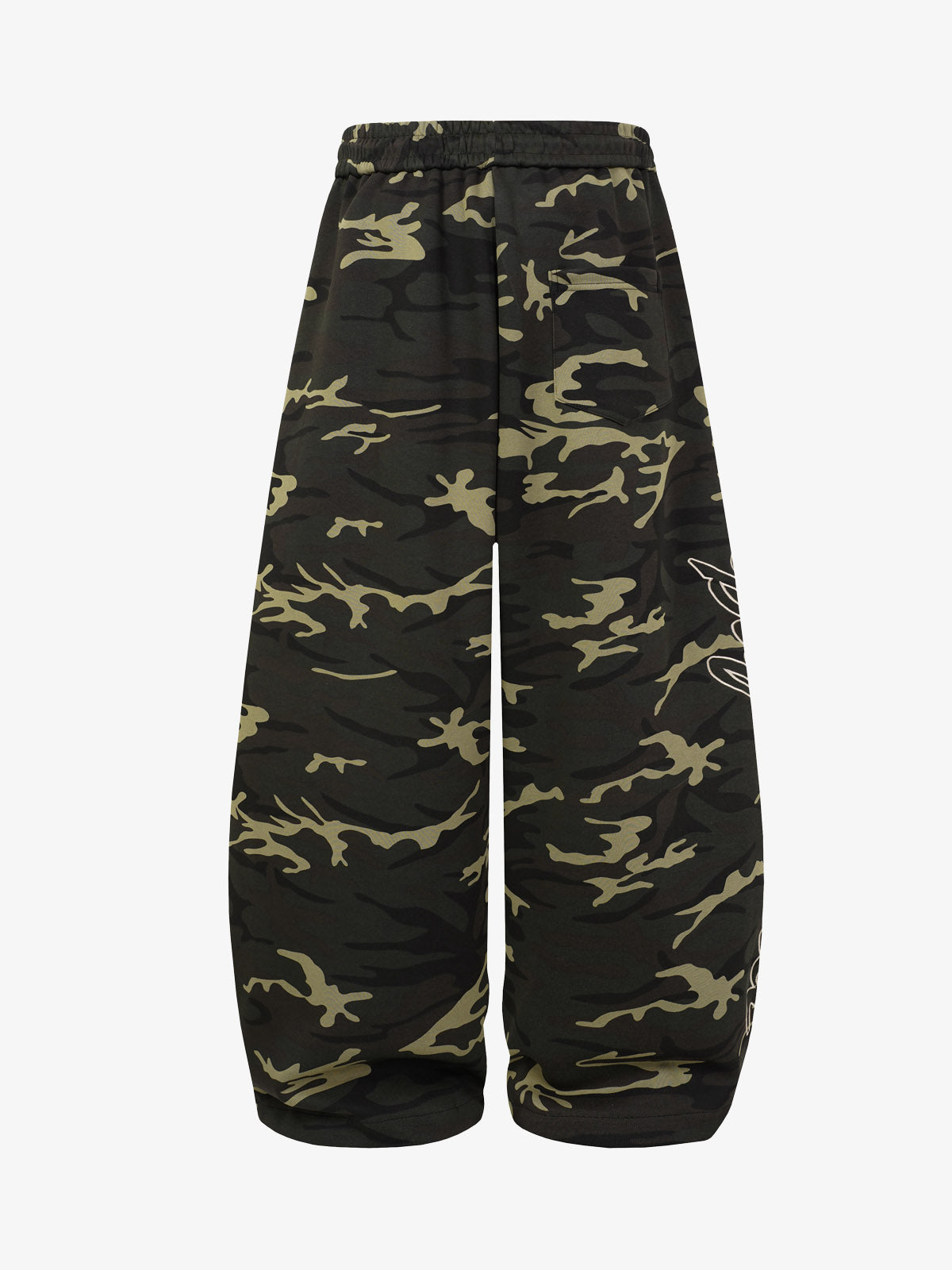 Camo Stripe Patchwork Embroidered Set