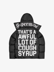 Graphic Hooded Puffer Jacket