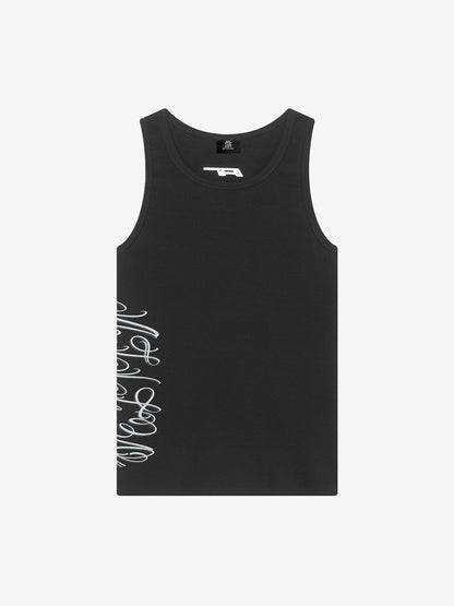 Street Ribbed Slim Fit Printed Vest 