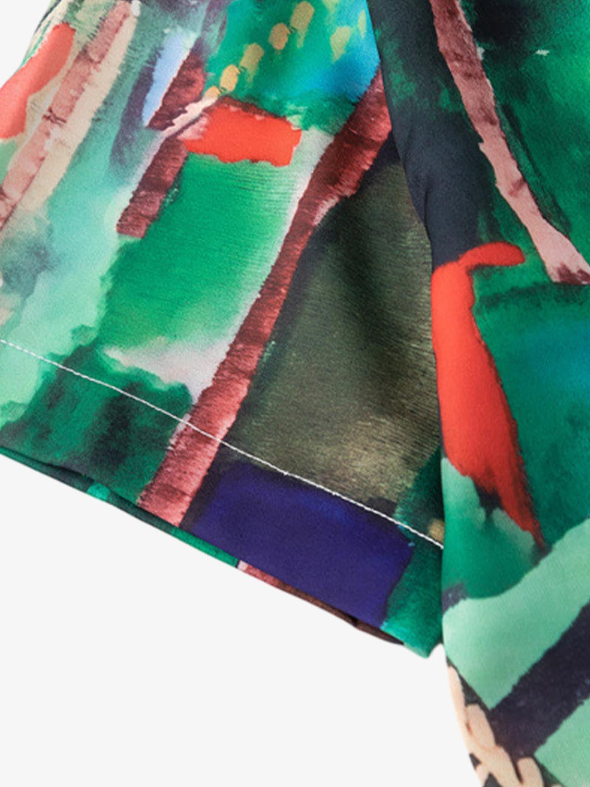 Thesupermade Oil Painting Print Short-sleeved Shirt 