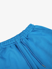 Letter Embroidered Wide-Leg Pants