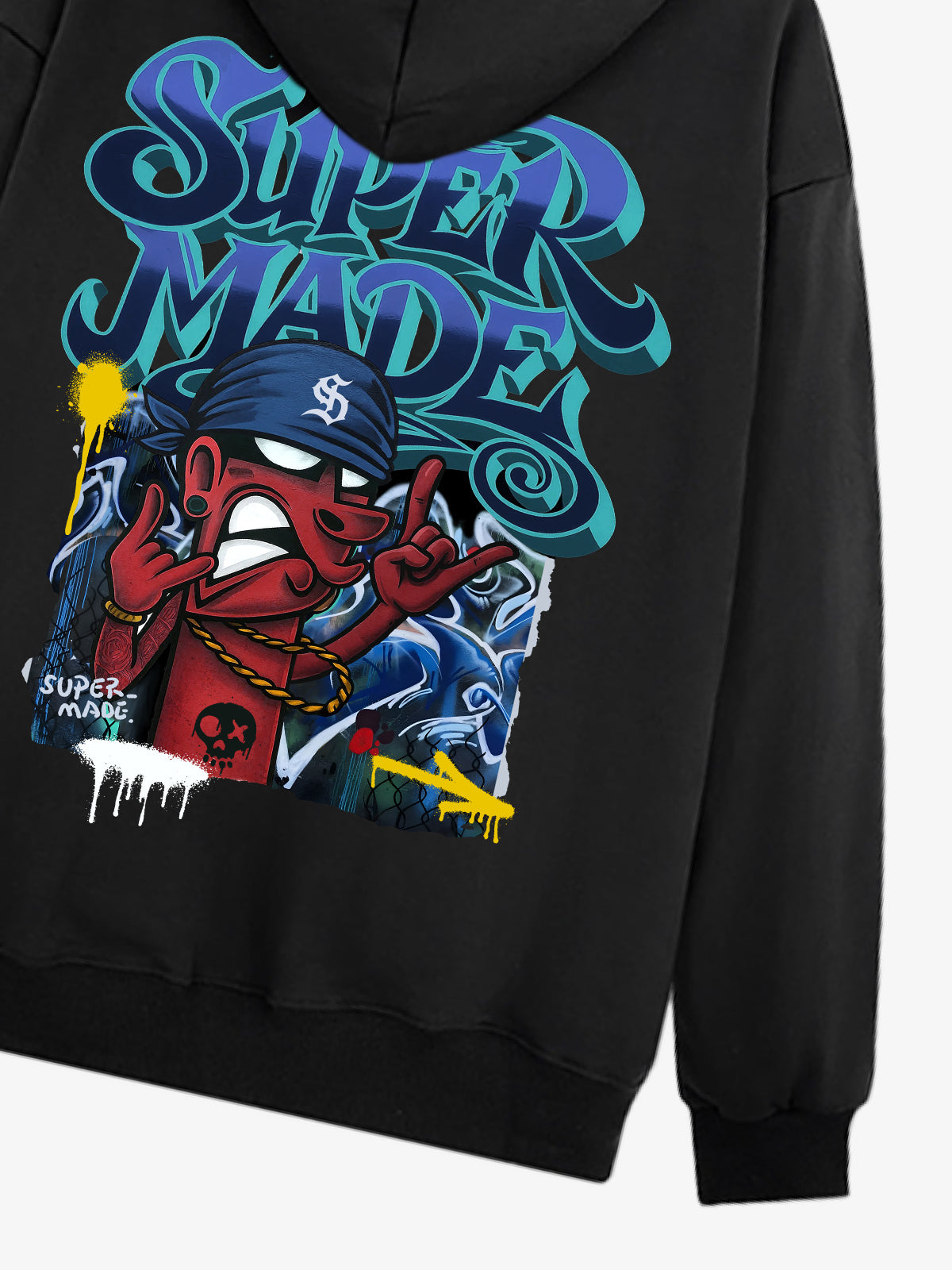 Stylish Graphic Hoodie with Unique Character Design for Casual Wear 