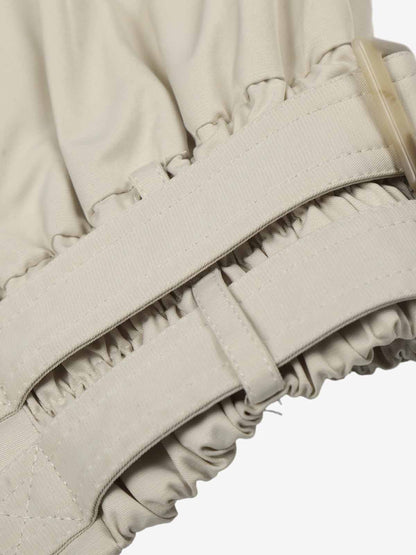 High Neck Belted Utility Cropped Jacket