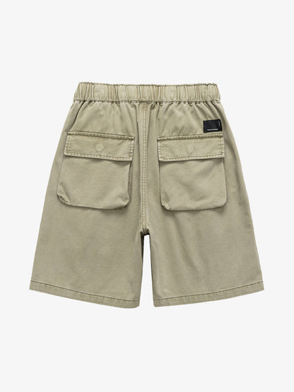 Graphic Print Drawstring Shorts 