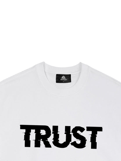 Original ”Trust is a Bullet“ Graphic Slogan T-Shirt 