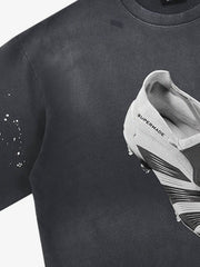 Vintage Soccer Cleat Graphic T-Shirt 