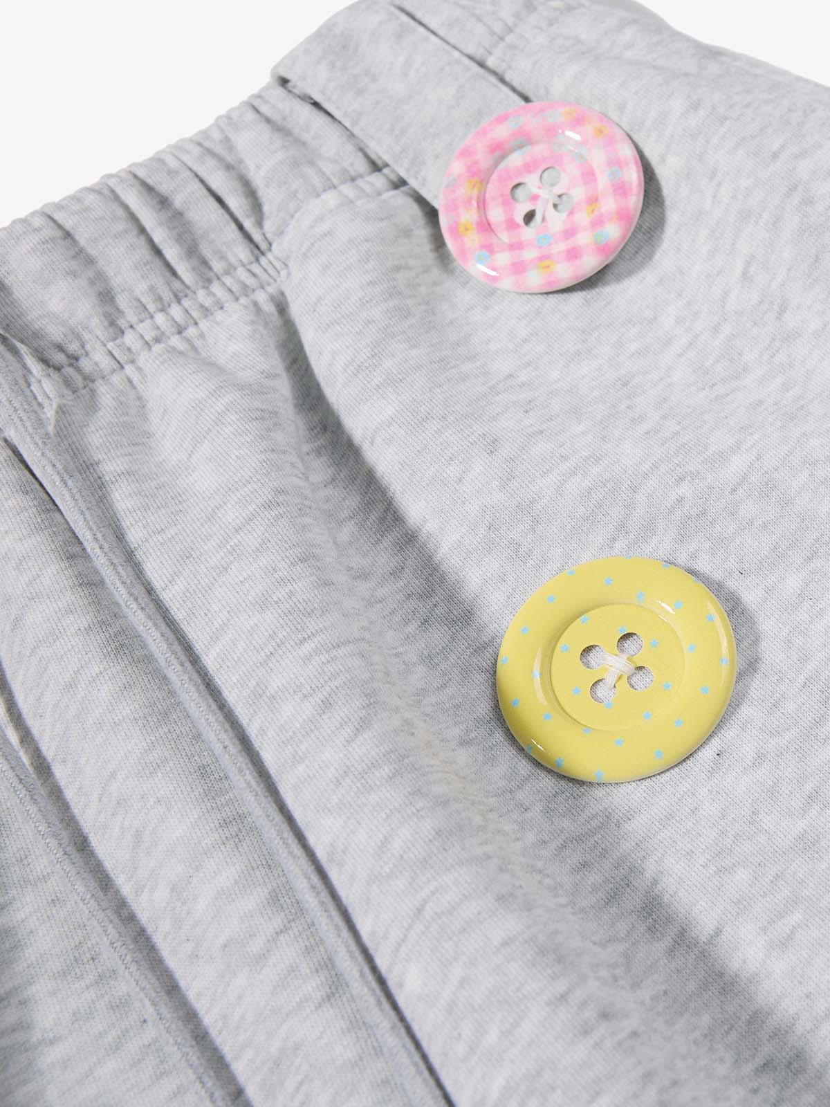 Tape-Measure Belt Graphic Wide-Leg Sweatpants