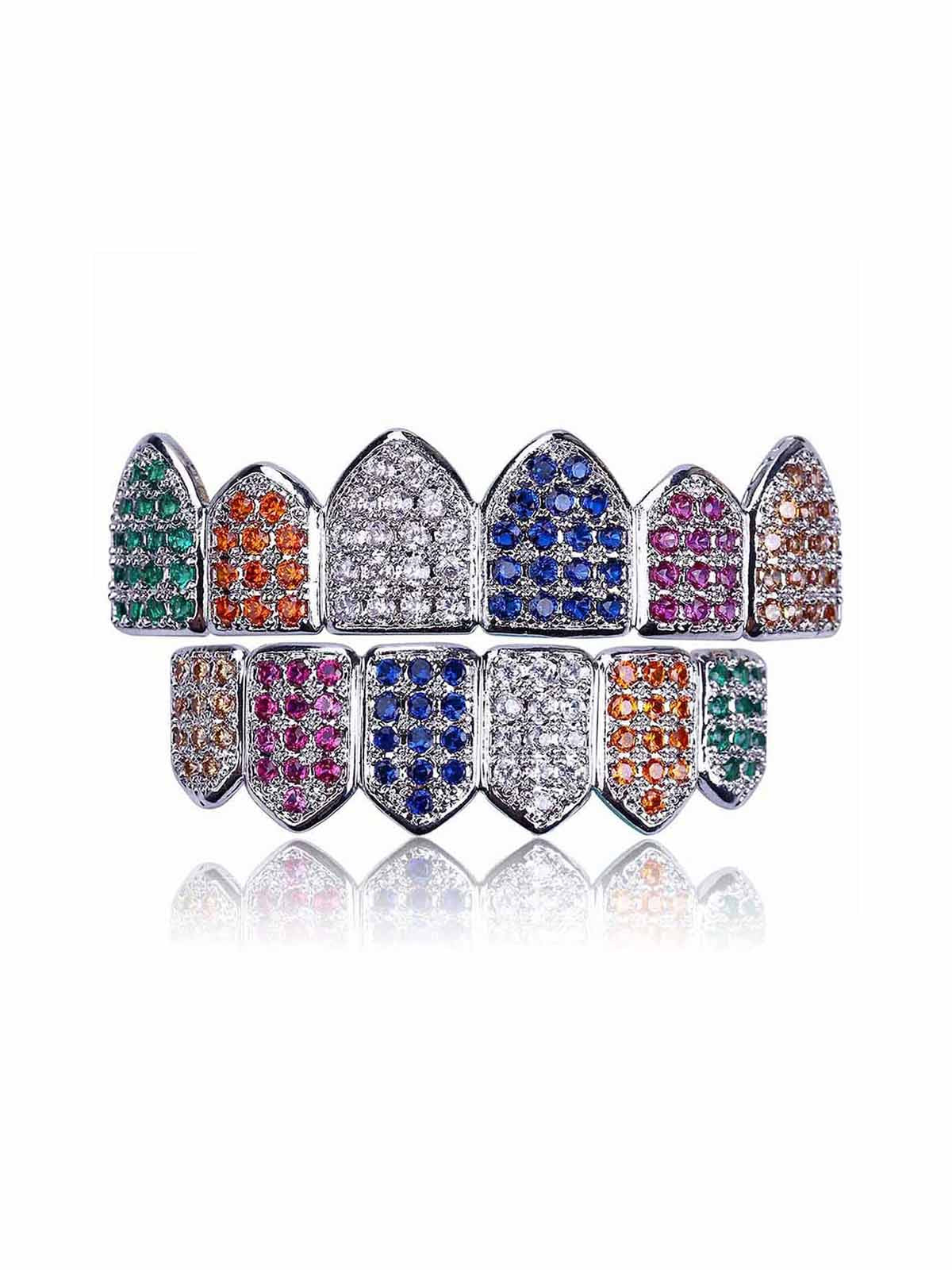 Vampire Teeth Zircon Braces 
