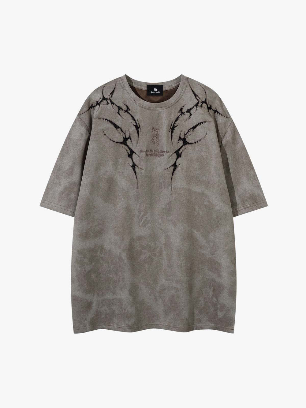 Tribal Thorn Graphic Casual T-Shirt 
