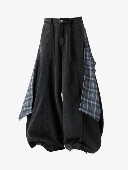 Detachable Skirted Curved Jeans 