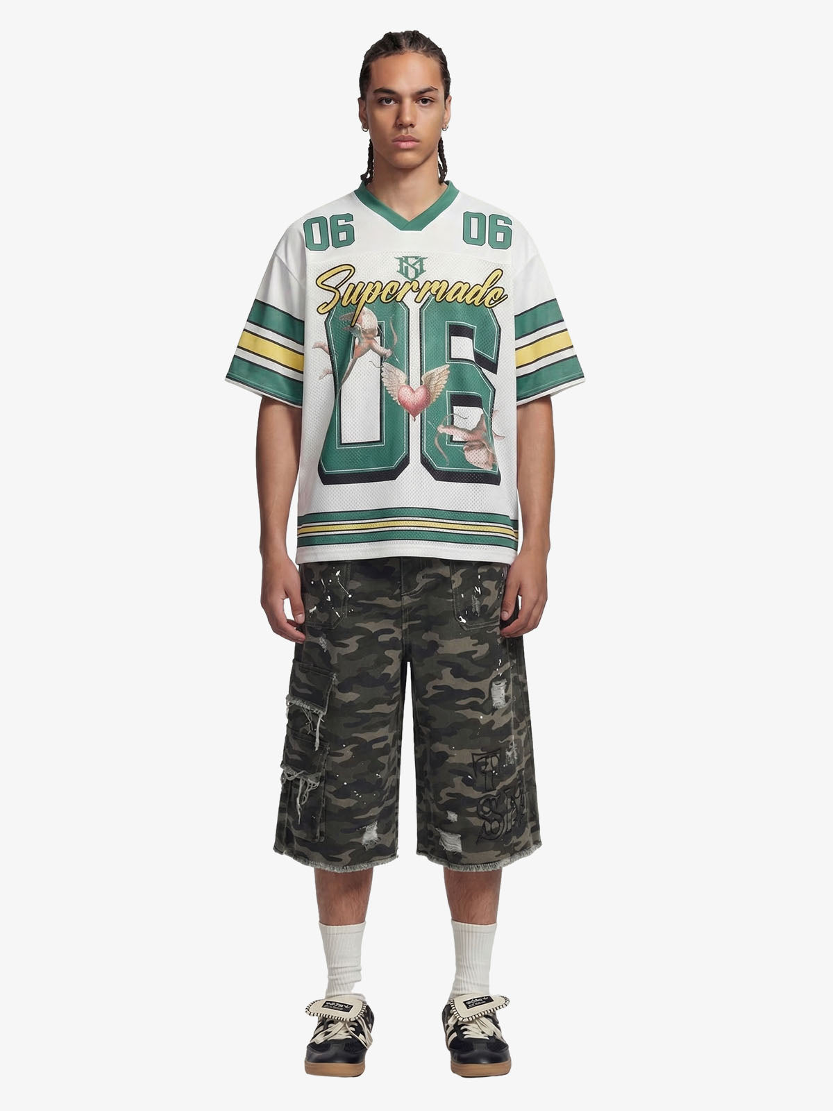 Sports Jersey V-Neck T-Shirt 