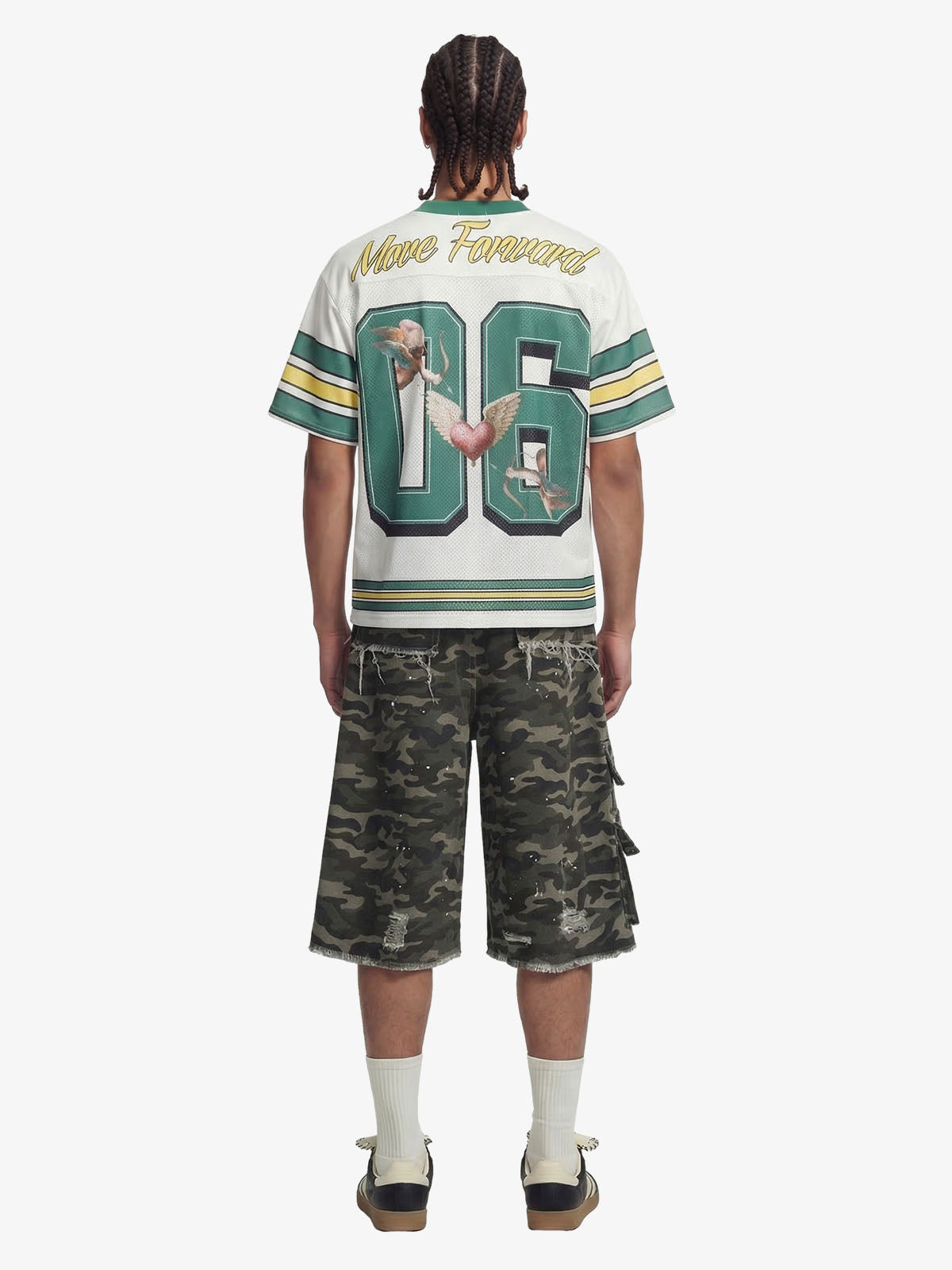 Sports Jersey V-Neck T-Shirt 